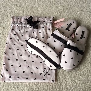 New Victoria’s Secret slippers with sleep mask